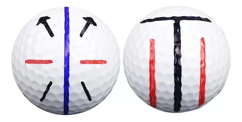 MARCADOR PARA PELOTAS DE GOLF CON 2 LAPICES EN COLOR NEGRO - 2