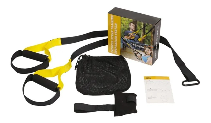 KIT COMPLETO DE ENTRENAMIENTO CON BANDAS DE SUSPENSION PARA FITNESS - 1