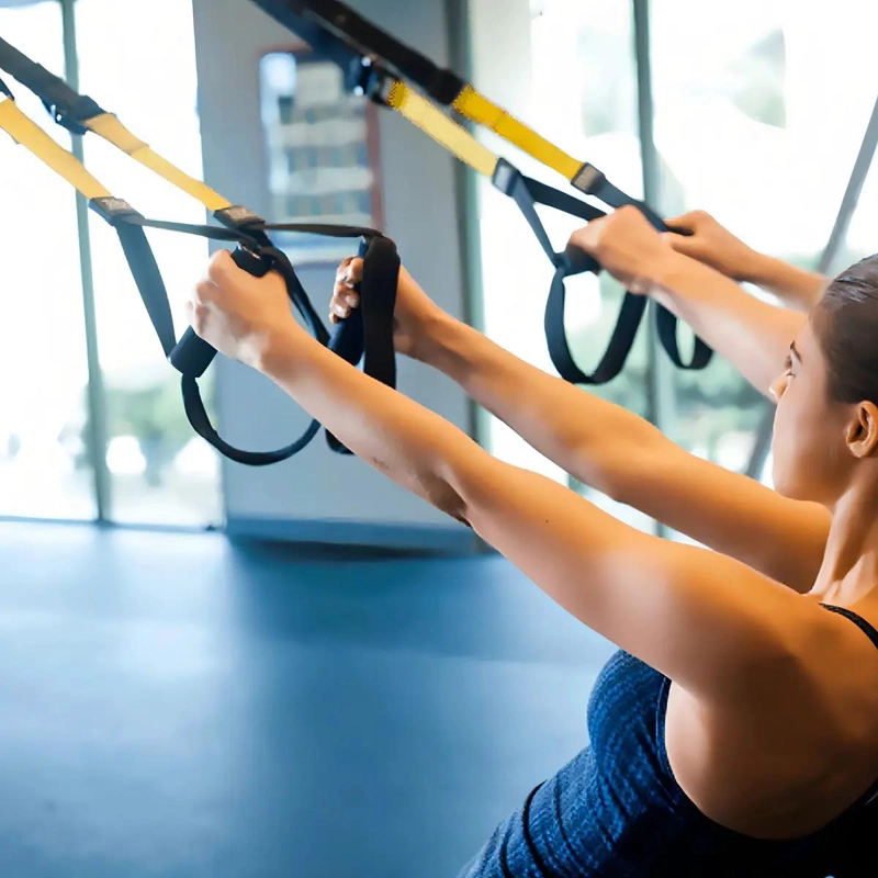 KIT COMPLETO DE ENTRENAMIENTO CON BANDAS DE SUSPENSION PARA FITNESS - 2