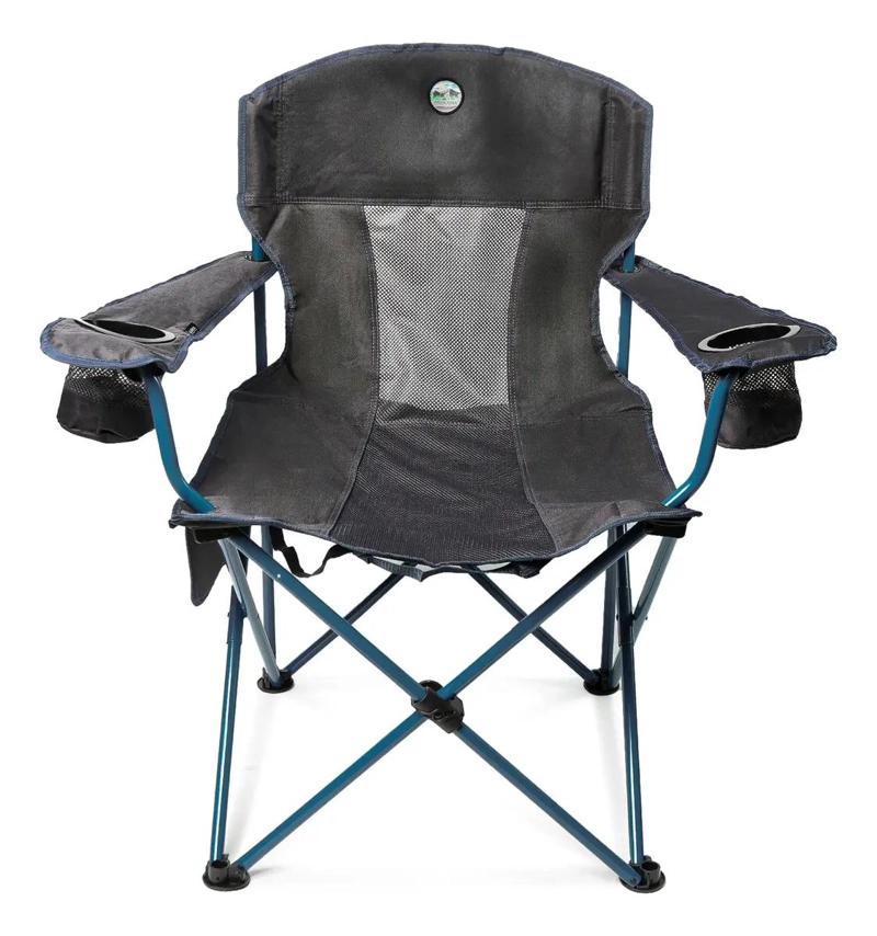 SILLA DE CAMPING XL RESISTENTE Y COMODA COLOR AZUL PARA EXTERIORES - 1