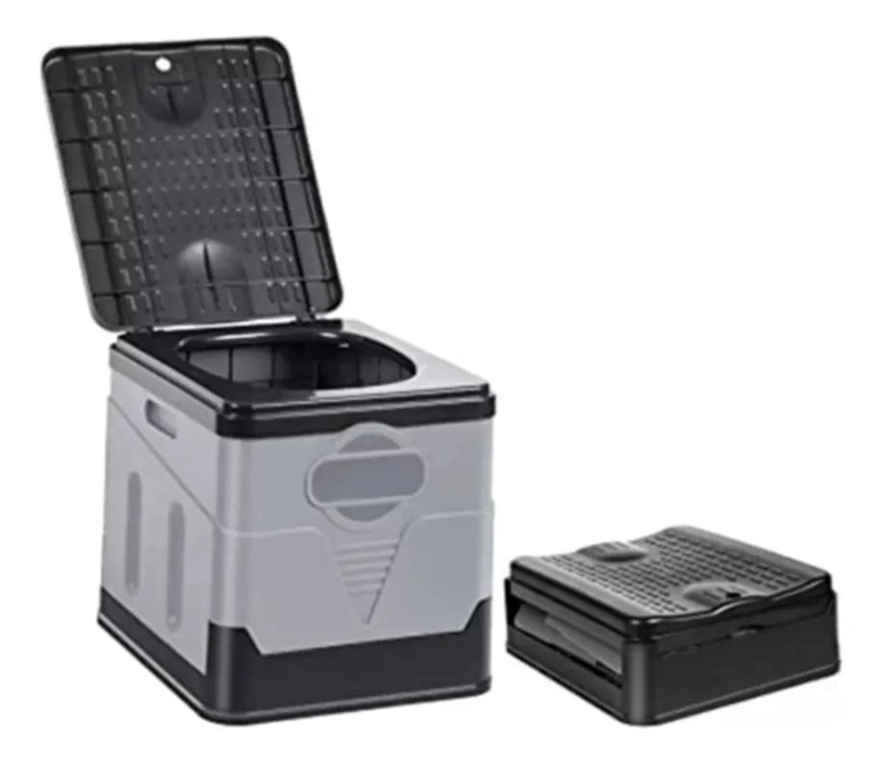 BAÑO QUIMICO PORTATIL CON CAPACIDAD DE 20 LITROS PARA CAMPING Y EXTERIORES - 1