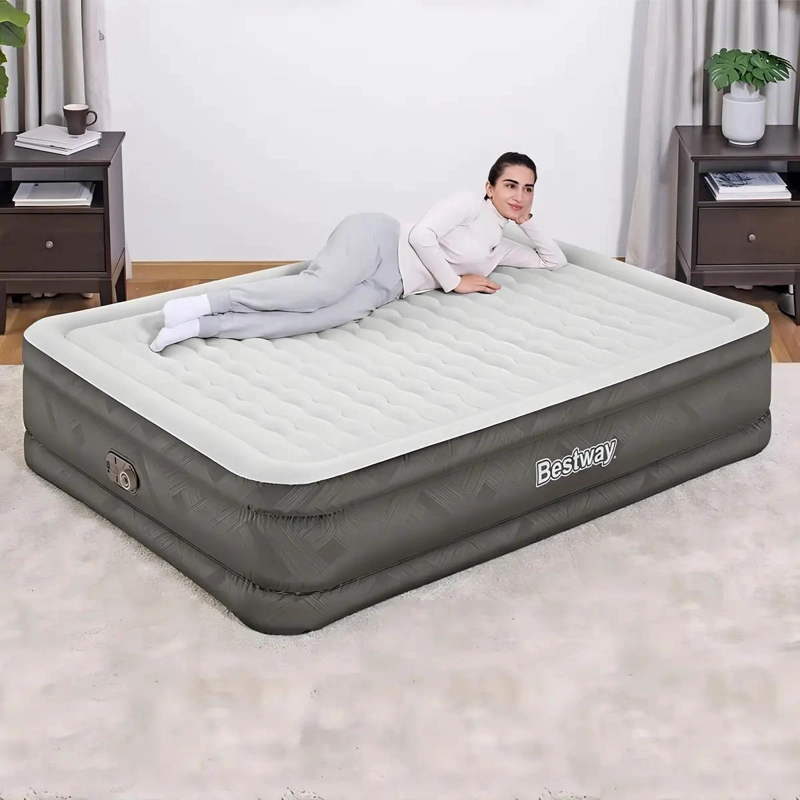 COLCHON INFLABLE ELE CTRICO PARA CAMA DOBLE QUEEN CON BOMBA INTEGRADA - 2
