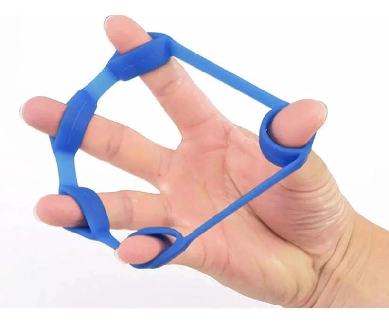 EJERCITADOR DE DEDOS CON BANDAS ELASTICAS PARA RESISTENCIA Y FORTALECIMIENTO - 1