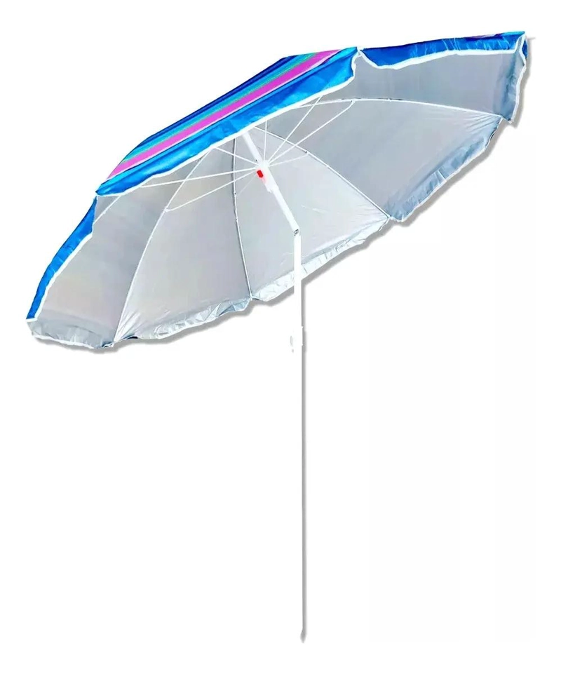 PACK DE 2 SILLAS PLEGABLES PARA CAMPING Y QUITASOL PARA PLAYA - 5