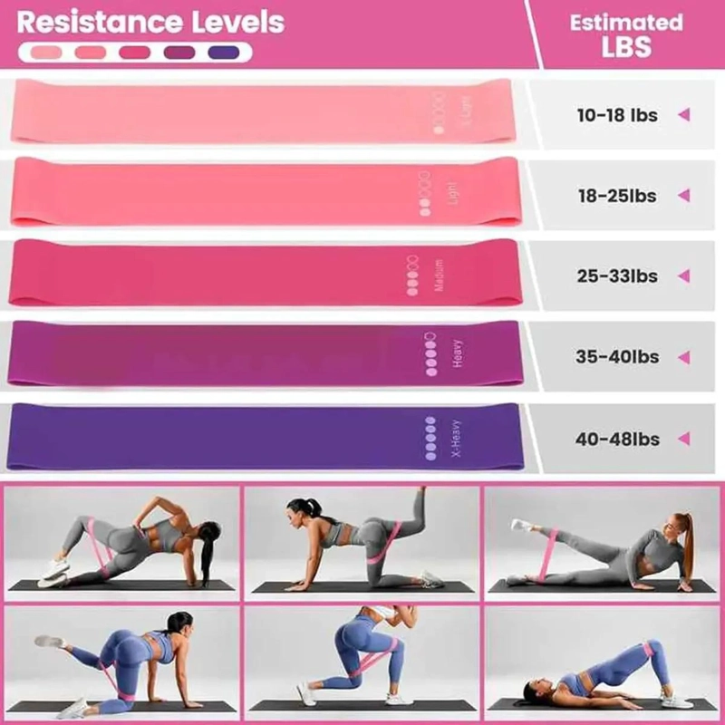 SET DE 13 BANDAS ELASTICAS DE RESISTENCIA PARA YOGA Y EJERCICIOS - 4