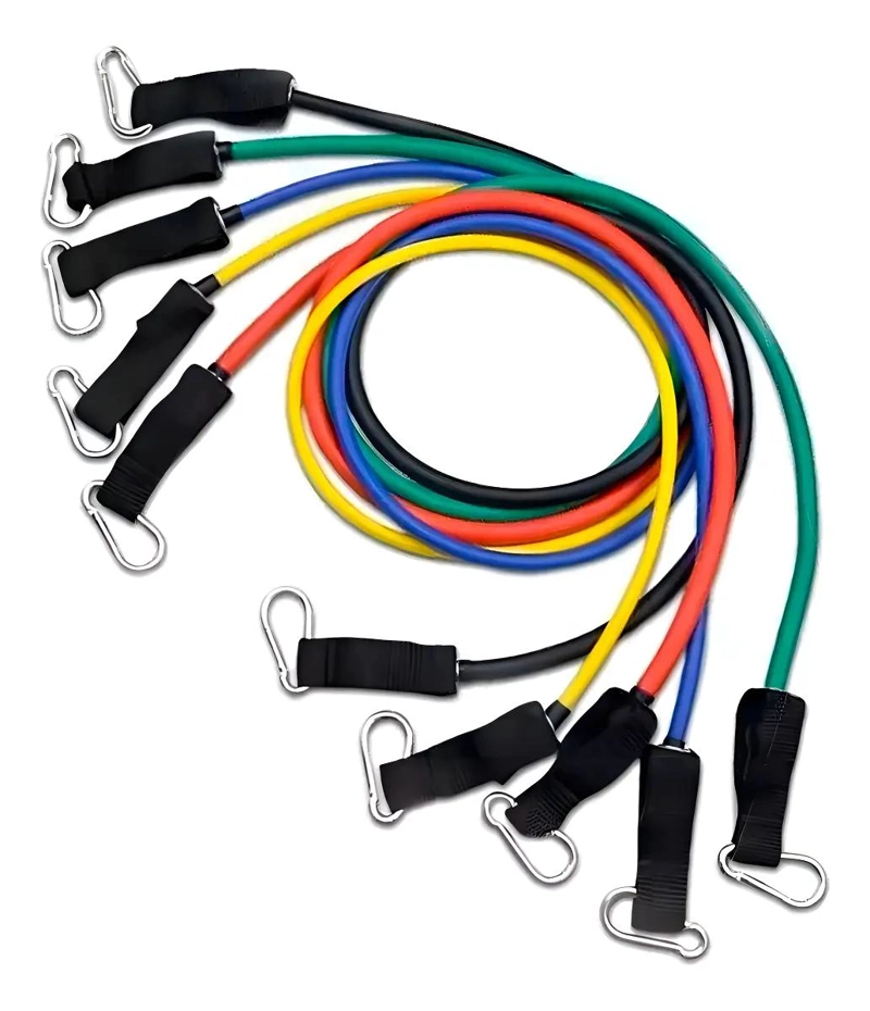 SET DE BANDAS ELASTICAS PARA EJERCICIOS CON 11 PIEZAS DE RESISTENCIA VARIADA - 1