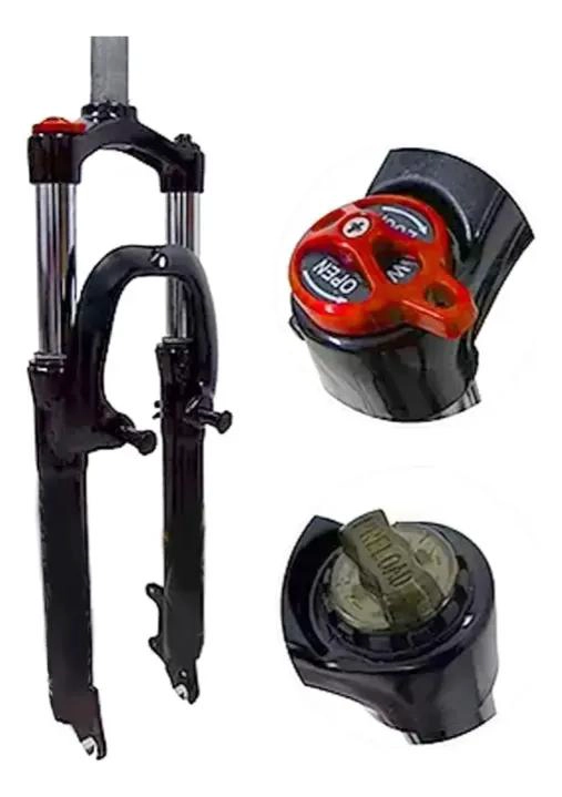 HORQUILLA DE SUSPENSION PARA BICICLETA ARO 26 CON RECORRIDO DE 100 MM - 1