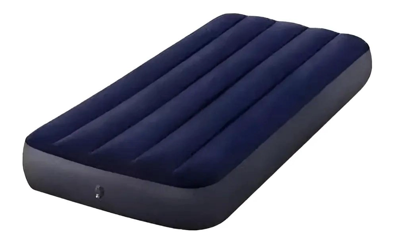 COLCHON INFLABLE PARA CAMPING 1 PLAZA JUNIOR COLOR AZUL 76X191 CM - 1