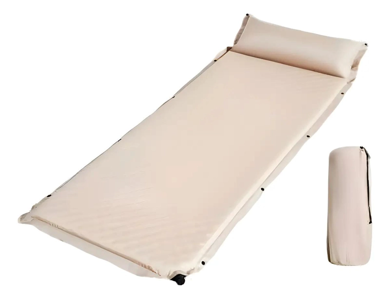 COLCHONETA INFLABLE AUTOINFLABLE PARA CAMPING CON ESPUMA VISCOELASTICA 192X67 CM - 1
