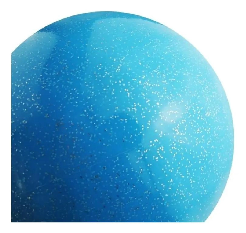 BALON DE GIMNASIA RITMICA LISO CON ACABADO GLITTER TAMAÑO 6 - 1