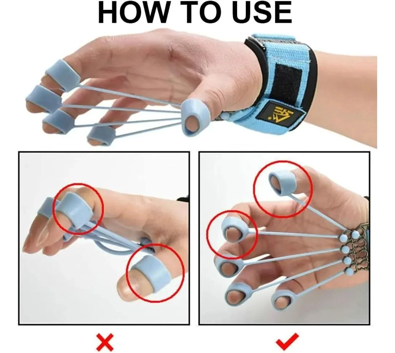 BANDA ELASTICA PARA RESISTENCIA Y FORTALECIMIENTO DE DEDOS Y MANOS - 4