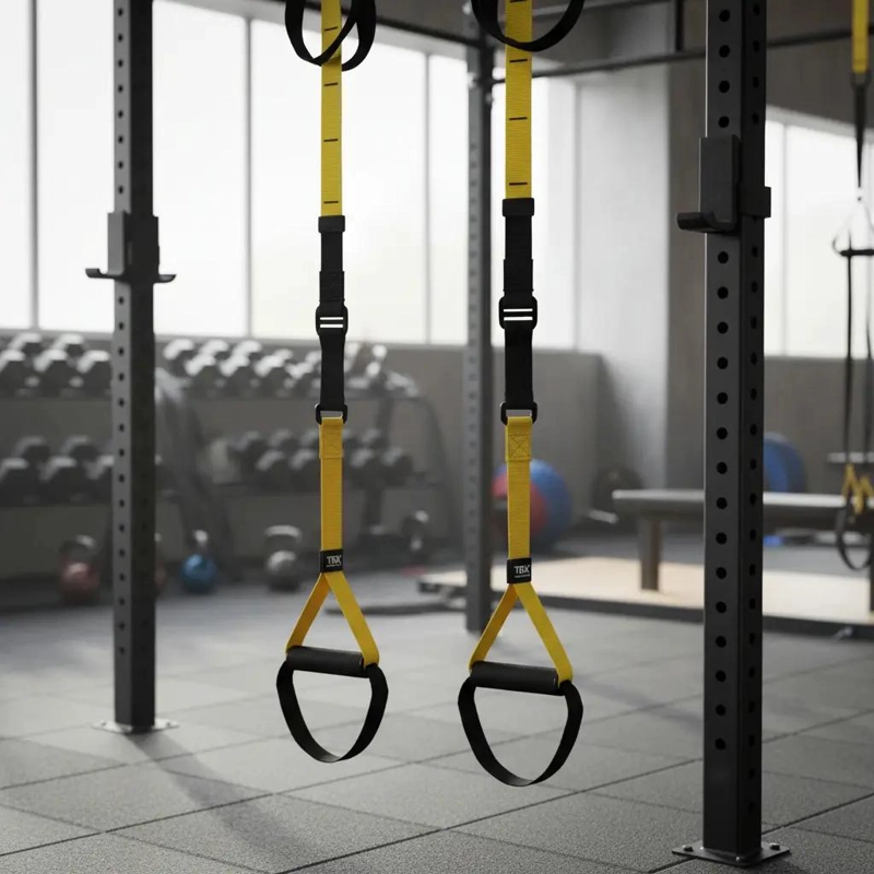BANDAS DE SUSPENSION PARA ENTRENAMIENTO FUNCIONAL Y CROSSFIT CON CUERDA AJUSTABL - 1