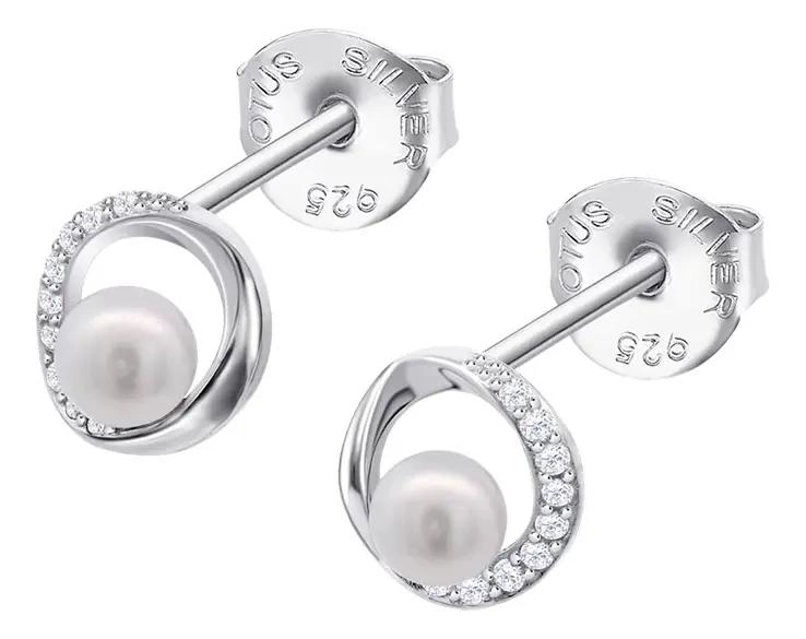 AROS DE PLATA CON PERLAS PARA MUJER DISEÑO ELEGANTE Y SOFISTICADO - 1