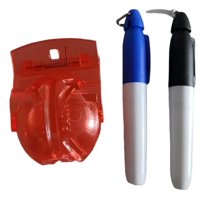 MARCADOR PARA PELOTAS DE GOLF CON DOS LAPICES INCLUIDOS - 1