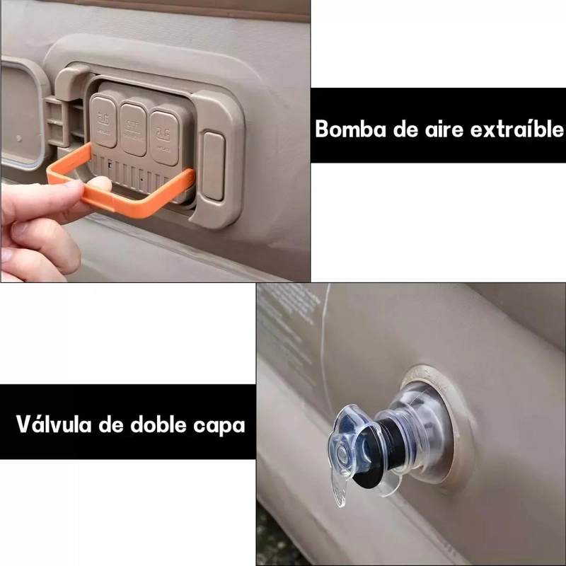 COLCHON INFLABLE ELE CTRICO PARA DOS PERSONAS CON ALMOHADAS INCLUIDAS - 2