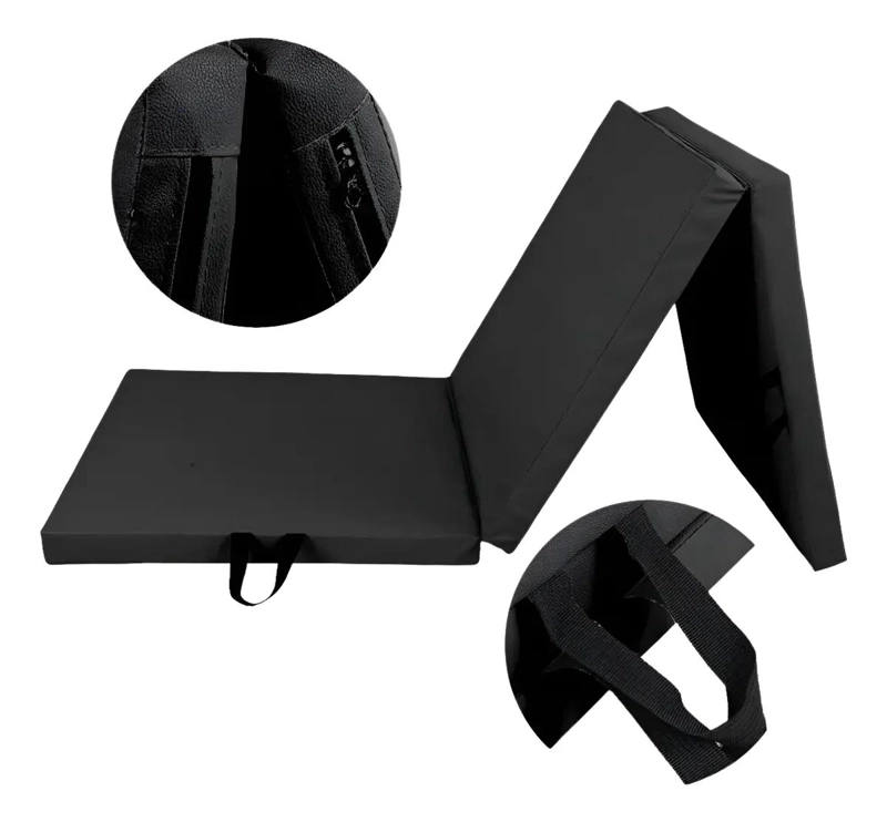 COLCHONETA PLEGABLE PROFESIONAL DE TRES PLIEGUES CON MANIJAS PARA TRANSPORTE - 5
