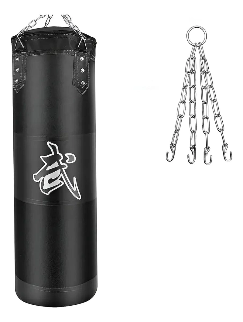 SACO DE BOXEO VACIO PARA ENTRENAMIENTO CON CADENAS RESISTENTES - 1