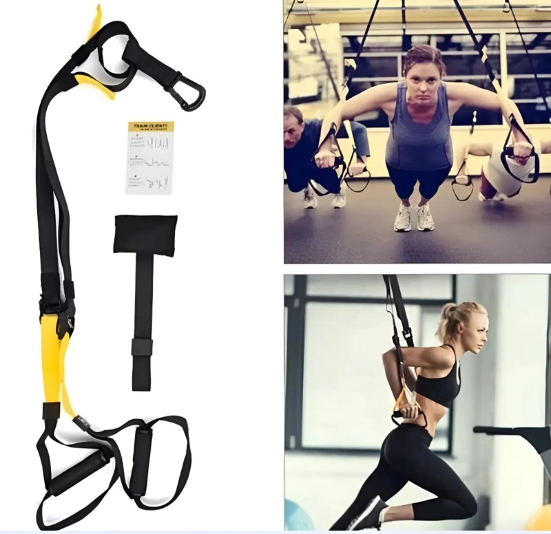 BANDAS ELASTICAS NEGRAS PARA EJERCICIOS EN SUSPENSION Y ENTRENAMIENTO FUNCIONAL - 1