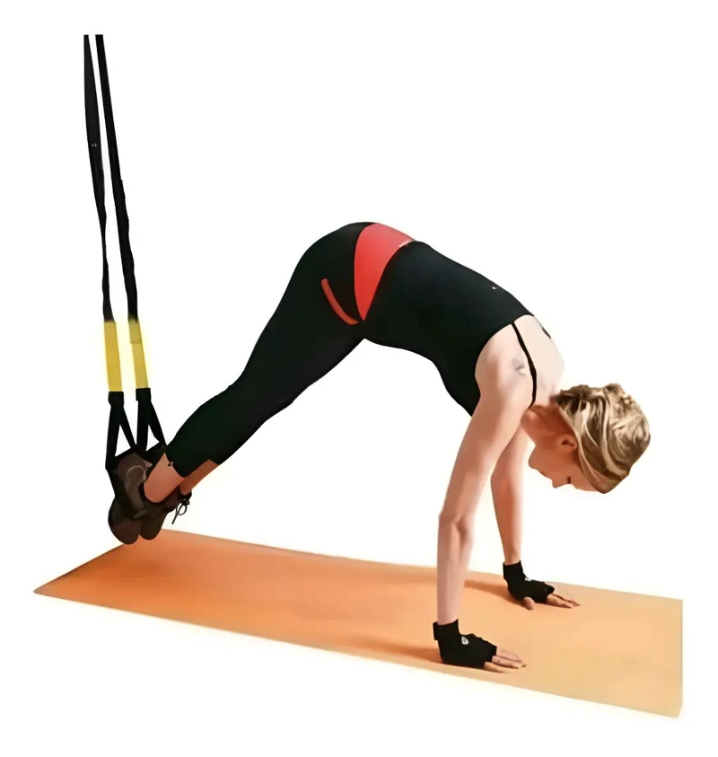 BANDAS ELASTICAS NEGRAS PARA EJERCICIOS EN SUSPENSION Y ENTRENAMIENTO FUNCIONAL - 2