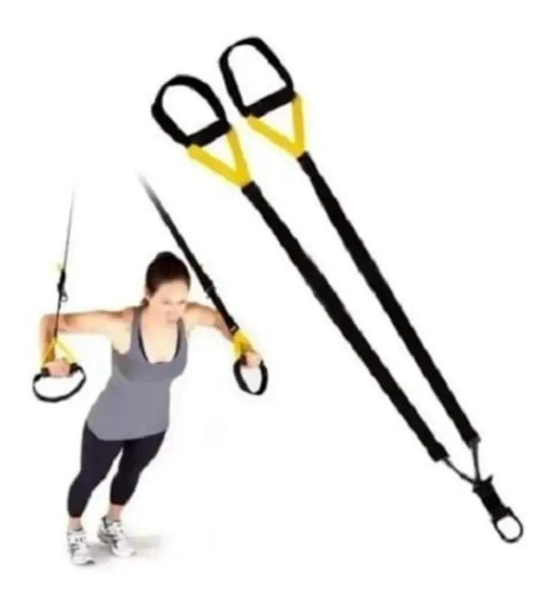 BANDAS ELASTICAS NEGRAS PARA EJERCICIOS EN SUSPENSION Y ENTRENAMIENTO FUNCIONAL - 3