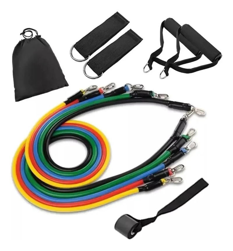 SET DE 11 BANDAS ELASTICAS PARA EJERCICIOS DE RESISTENCIA - 2