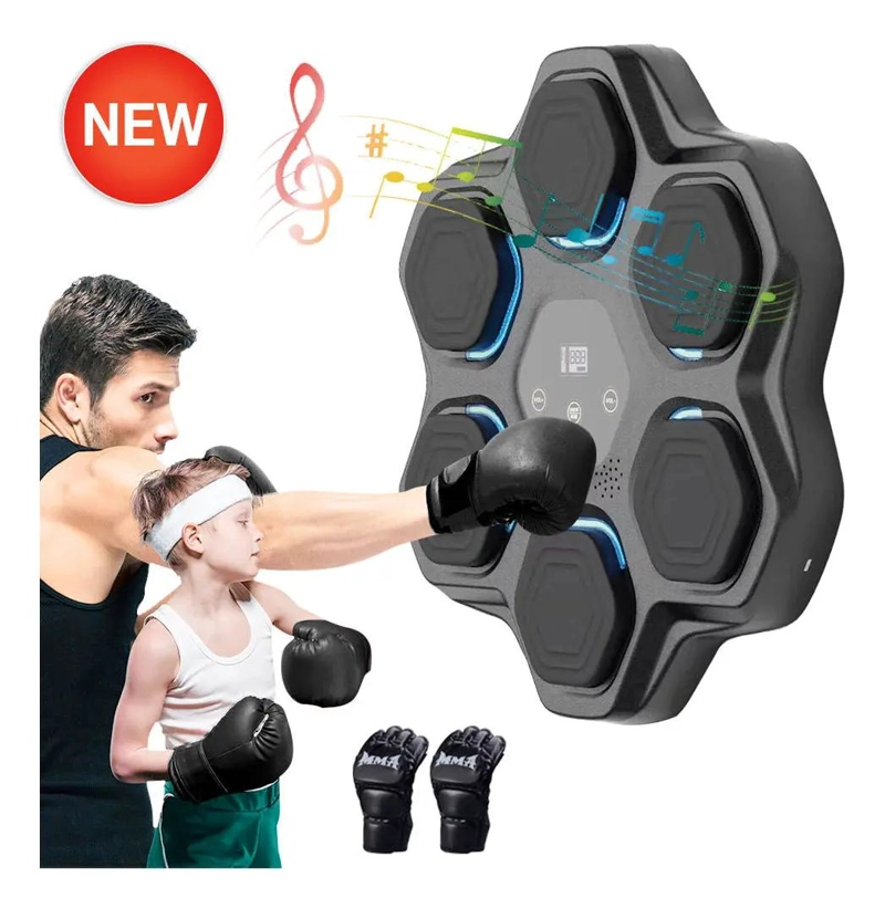 MAQUINA DE BOXEO CON GUANTES Y CONEXION BLUETOOTH PARA ARTES MARCIALES - 1