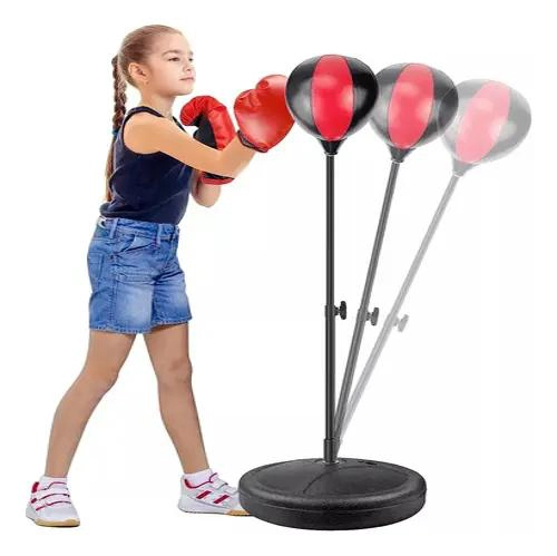 KIT DE BOXEO CON PERA Y GUANTES PARA NIÑOS ENTRENAMIENTO SEGURO - 2