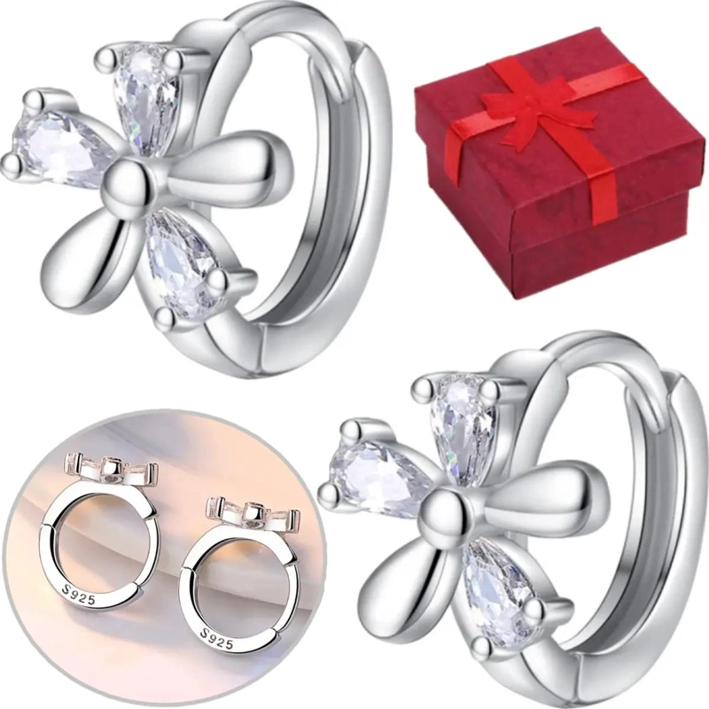 AROS DE PLATA 925 EN DISEÑO DE ARGOLLAS ELEGANTES PARA MUJER - 1