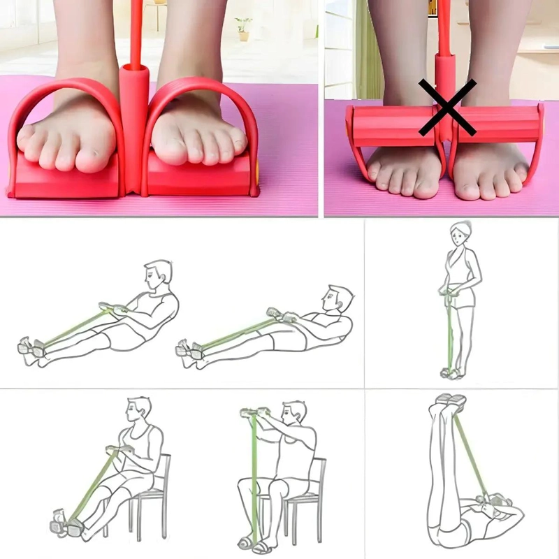 SET DE 2 BANDAS ELASTICAS PARA EJERCICIOS DE PIERNAS Y PILATES - 3