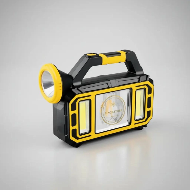 LINTERNA LED RECARGABLE CON ENERGIA SOLAR Y PUERTO USB INTEGRADA - 1
