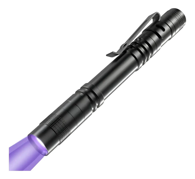 MINI LINTERNA CON LUZ ULTRAVIOLETA LED UV 395NM XP-E N4 ALCANCE 20 METROS - 1