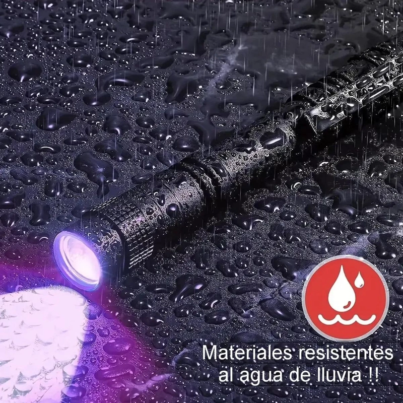 MINI LINTERNA CON LUZ ULTRAVIOLETA LED UV 395NM XP-E N4 ALCANCE 20 METROS - 5