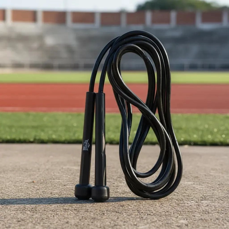 CUERDA PARA SALTAR SPEED ROPE COLOR NEGRO CON DISEÑO ERGONOMICO - 3
