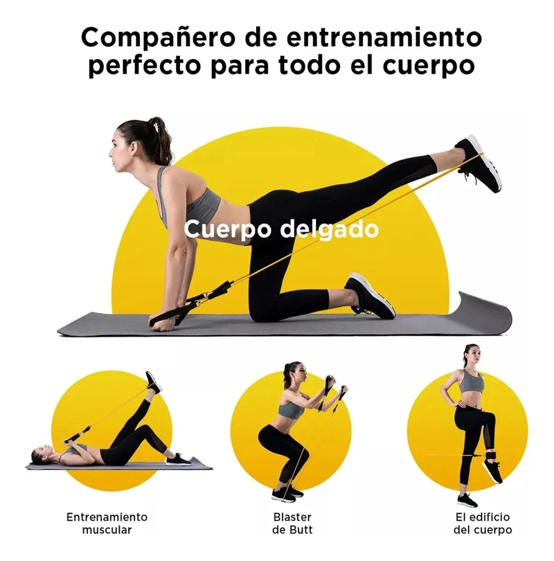 BANDAS ELASTICAS DE RESISTENCIA PARA EJERCICIOS CON 150 LB DE FUERZA - 2