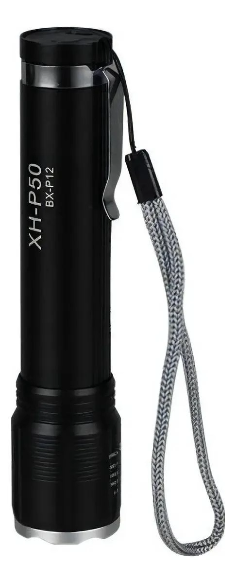 LINTERNA RECARGABLE CON ZOOM Y LUZ COB Y P50 PARA USO VERSATIL - 5