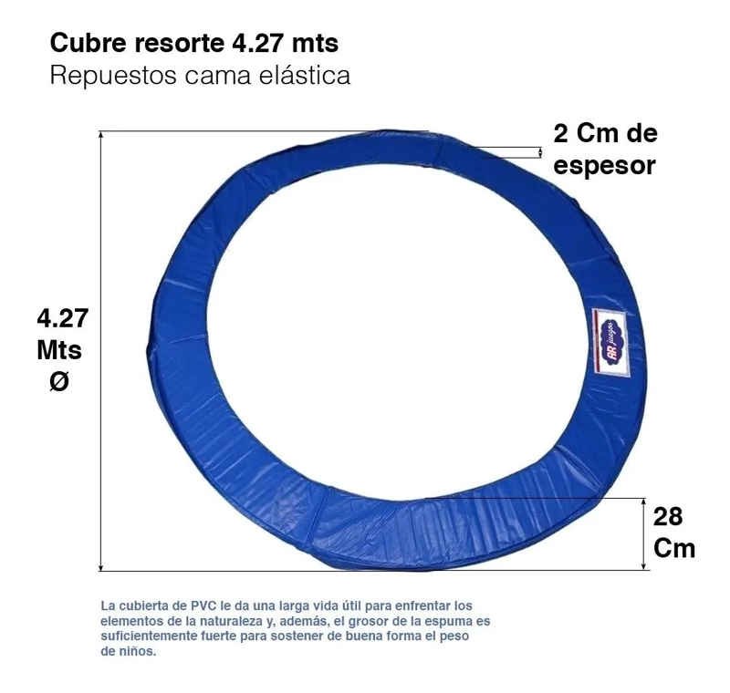 PROTECTOR PARA RESORTES DE CAMA ELASTICA DE 4,27 METROS - 2