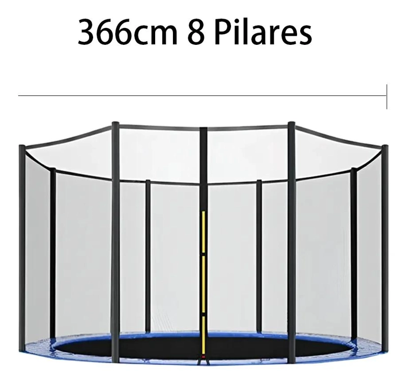 CERCO DE SEGURIDAD PARA CAMA ELASTICA DE 3.66 METROS CON 8 TORRES - 2