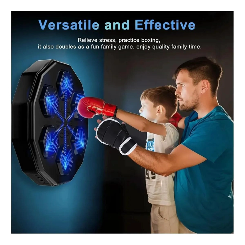 MAQUINA DE BOXEO CON GUANTES Y CONEXION BLUETOOTH PARA ARTES MARCIALES - 4