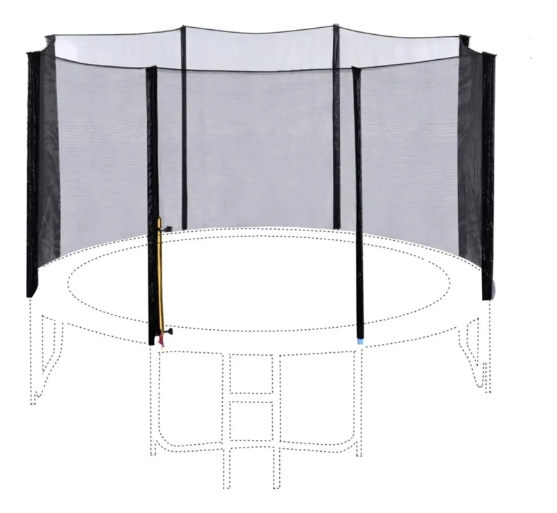 MALLA DE SEGURIDAD PARA CAMA ELASTICA DE 305 CM CON 8 PILARES - 1