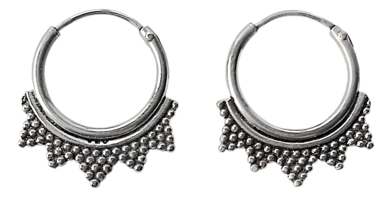 AROS ARGOLLAS E TNICOS FINOS EN PLATA 925 DE ALTA CALIDAD - 1