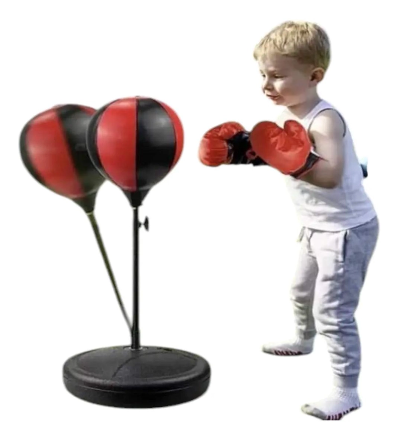 SET DE BOXEO PARA NIÑOS CON ALTURA AJUSTABLE Y ACCESORIOS INCLUIDOS - 2
