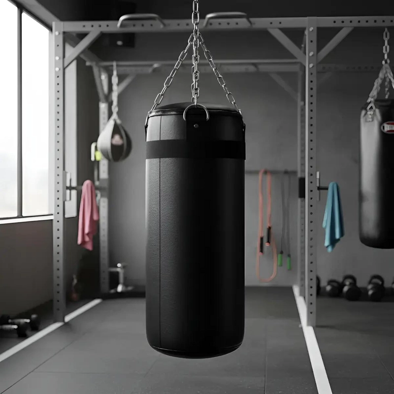 SACO DE BOXEO DE 50 CM CON RELLENO DE ASERRIN PARA ENTRENAMIENTO - 1