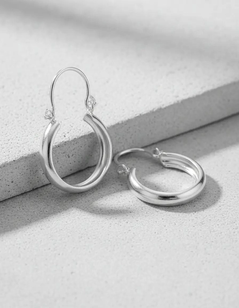 AROS ARGOLLA PARA MUJER EN PLATA 925 DE 20 MM CON ESTUCHE - 2