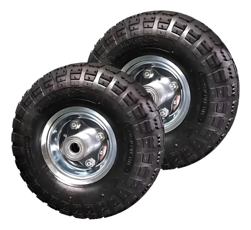 SET DE 2 RUEDAS NEUMATICAS INFLABLES DE 10 PULGADAS PARA YEGUA - 1
