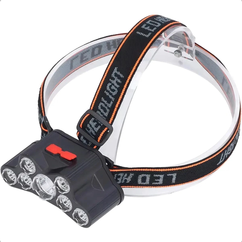 LINTERNA FRONTAL RECARGABLE CON CINTILLO AJUSTABLE Y LUZ LED DE 1200 LUMENES - 1