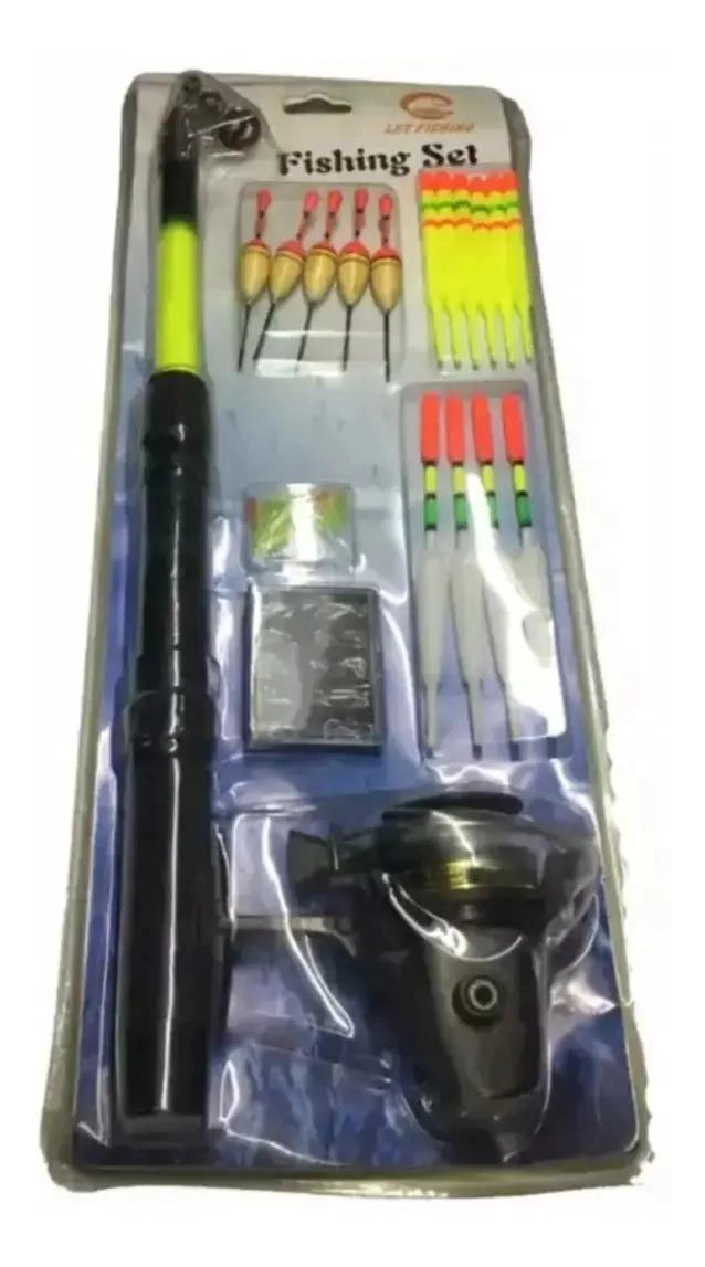 CAÑA TELESCOPICA PARA PESCA CON ACCESORIOS PARA NIÑOS - 2