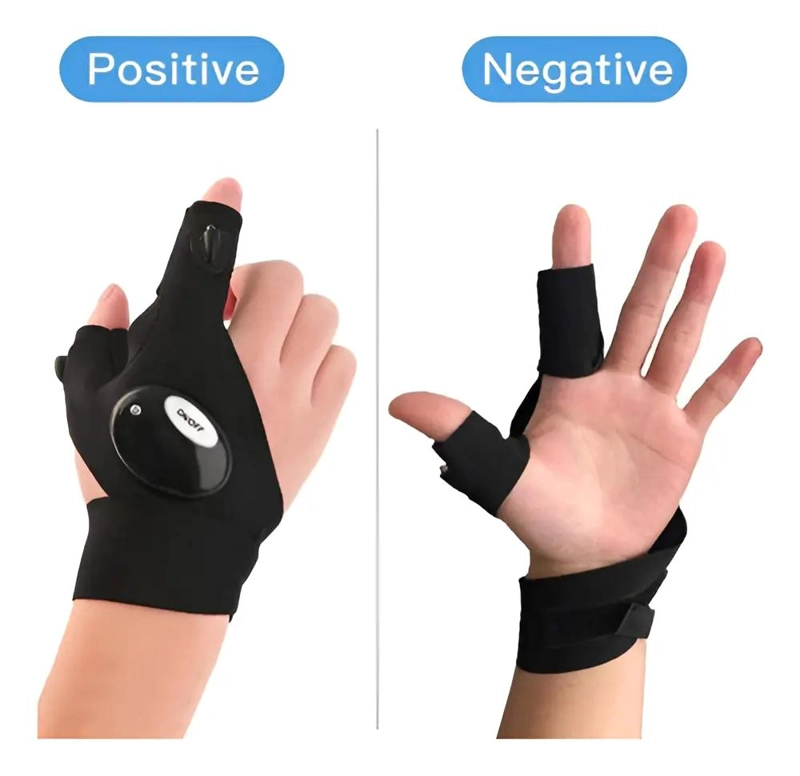 GUANTES CON LINTERNA LED INTEGRADAS PARA USO EN AUTO, PESCA Y EMERGENCIAS - 4