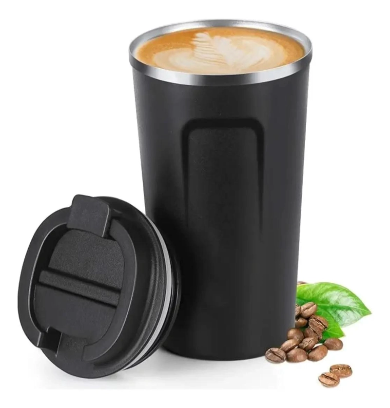 TAZA TE RMICA PORTATIL DE ACERO INOXIDABLE PARA CAFE  Y BEBIDAS CALIENTES - 1