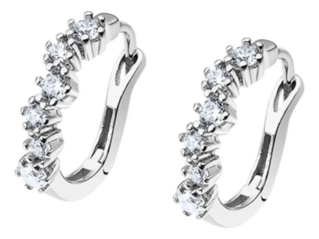 AROS DE PLATA PARA MUJER DISEÑO ELEGANTE Y MODERNO - 1