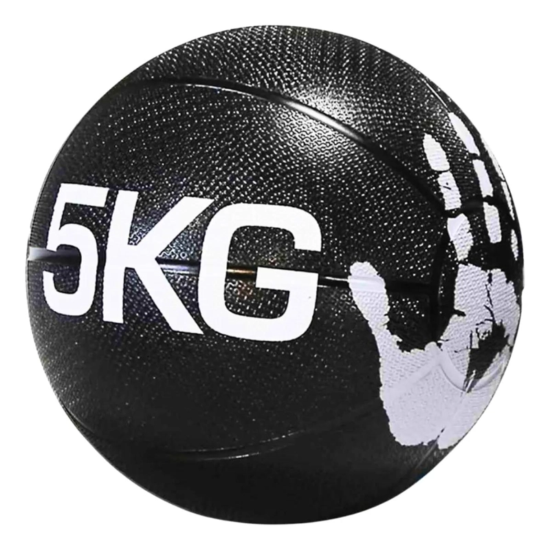 BALON MEDICINAL DE 5 KG PARA ENTRENAMIENTO Y EJERCICIO CON REBOTE - 4